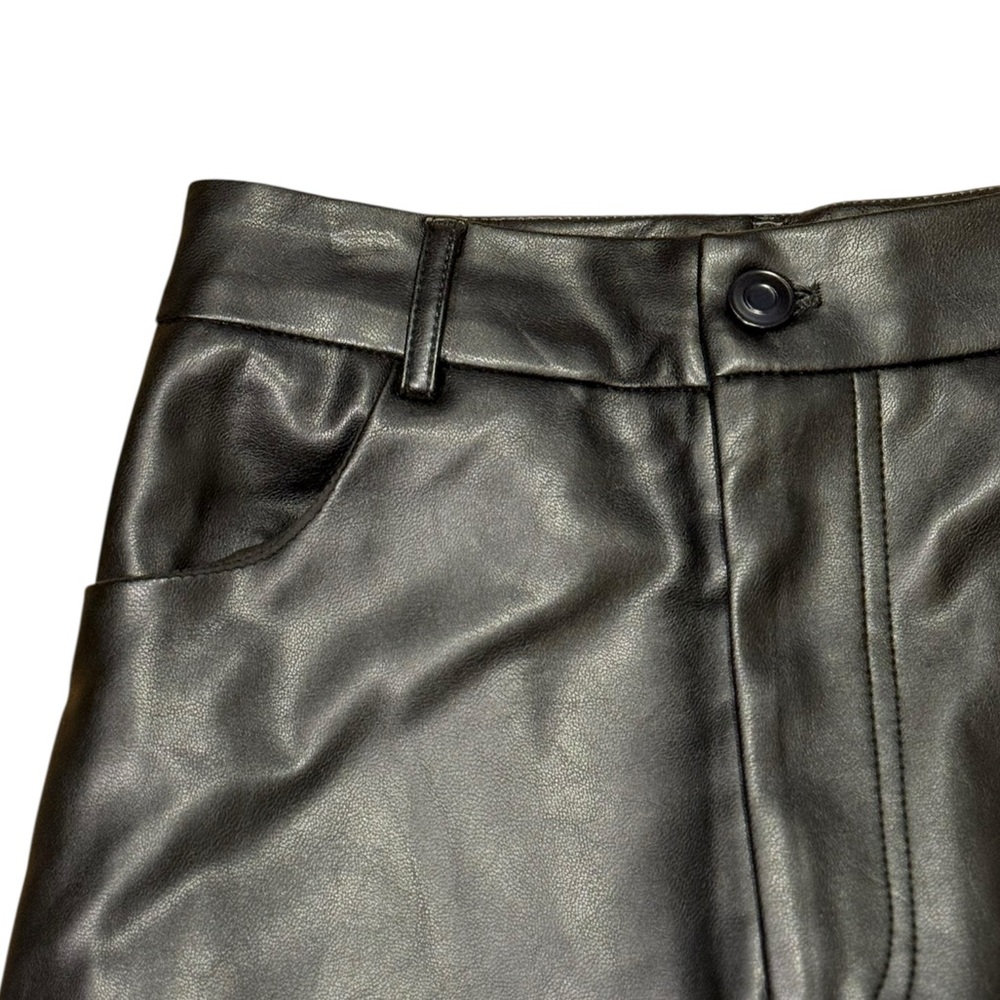 NWT - White Fox You’ve Got It Faux Leather Pants in Black Size XS - Picture 6 of 9